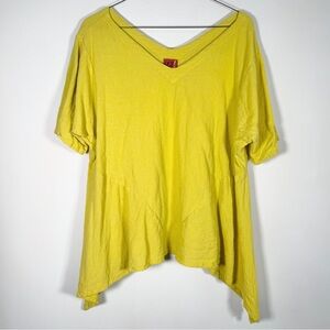 Oh My Gauze! Women’s Size Use Measurements 100% Cotton Top Asymmetrical